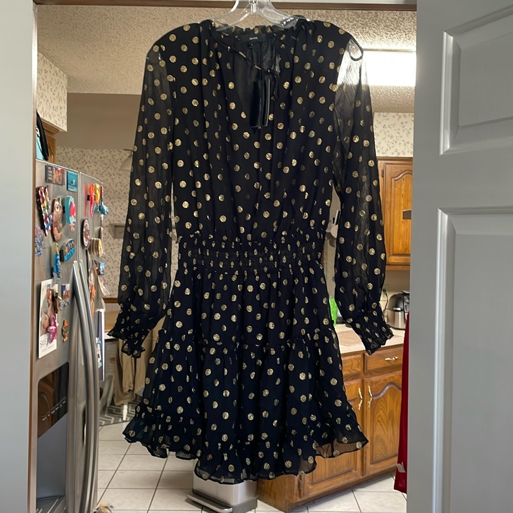 Aeom black and gold dress from VICI Dolls